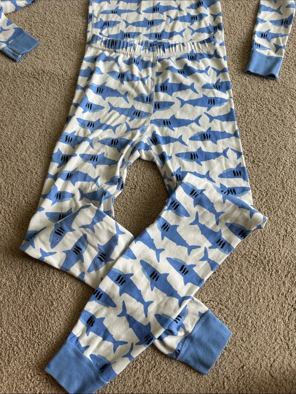 Hanna Andersson shark print pajamas